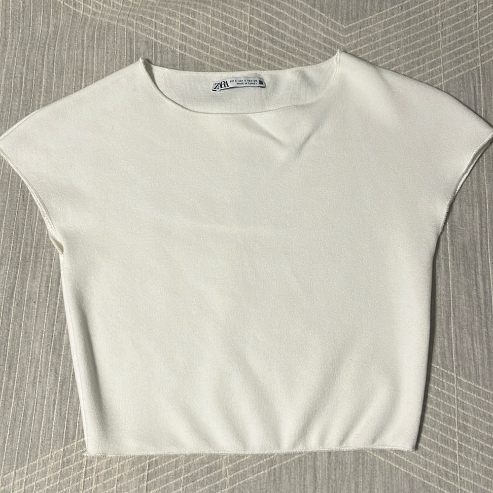 Zara Top - white/off white color